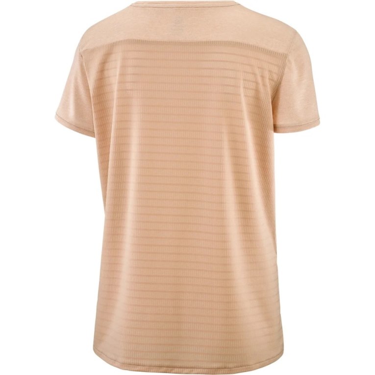 Salomon Outline Summer Short Sleeve Women's T-Shirts Coral | CA 98I27